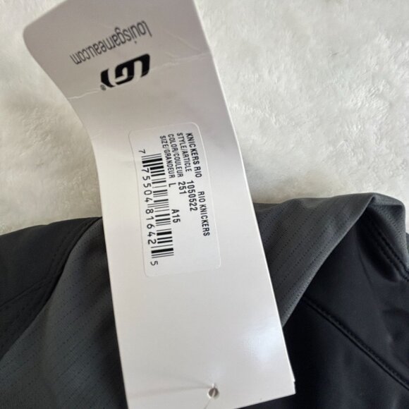 Louis Garneau Womens Cycling Rio Knickers Slim Flex Black/Grey Large Stretch New - Picture 6 of 11